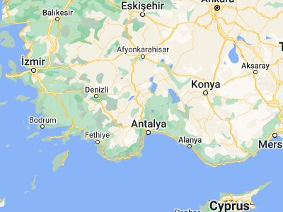 Map showing location of Çeltikçi (37.52947, 30.48028)