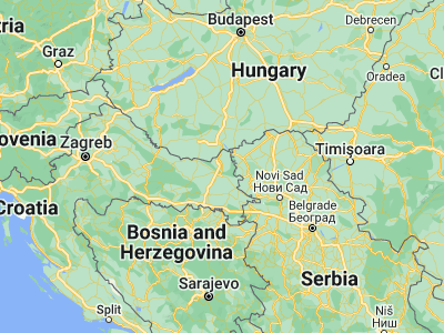 Map showing location of Čeminac (45.68639, 18.6675)