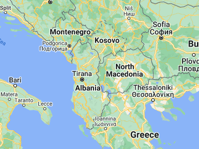 Map showing location of Centar Župa (41.47849, 20.55945)