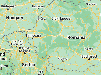 Map showing location of Cerbăl (45.78333, 22.71667)