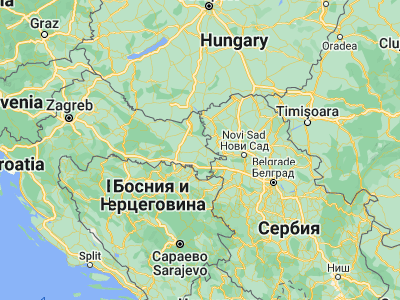 Map showing location of Cerić (45.31139, 18.85611)