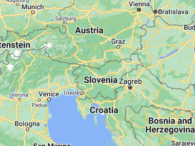 Map showing location of Cerklje na Gorenjskem (46.25417, 14.48861)
