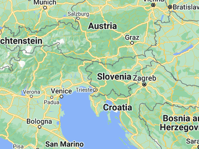 Map showing location of Cerkno (46.12556, 13.98167)