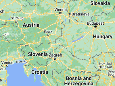 Map showing location of Černelavci (46.66667, 16.13333)
