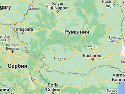Map showing location of Cernişoara (45.03333, 23.98333)