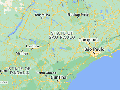 Map showing location of Cerqueira César (-23.03556, -49.16611)