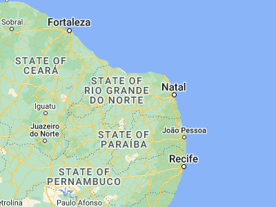 Map showing location of Cerro Corá (-6.04556, -36.34583)