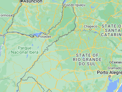 Map showing location of Cerro Largo (-28.14861, -54.73806)