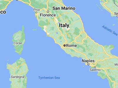 Map showing location of Cerveteri (41.99262, 12.09237)
