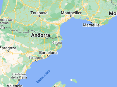 Map showing location of Cervià de Ter (42.0665, 2.90743)