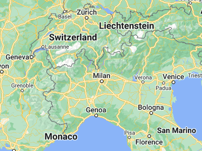 Map showing location of Cesano Maderno (45.63038, 9.15224)