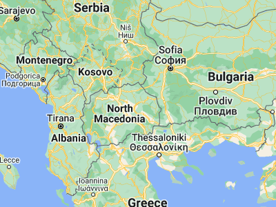 Map showing location of Češinovo (41.87139, 22.28917)