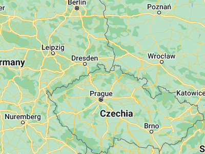 Map showing location of Česká Lípa (50.68551, 14.53764)