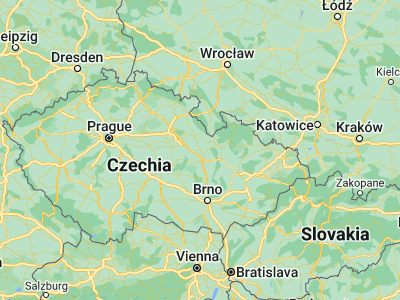 Map showing location of Česká Třebová (49.90436, 16.44413)