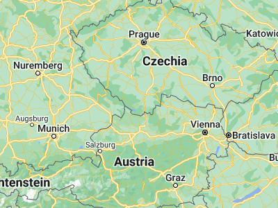 Map showing location of Český Krumlov (48.81091, 14.31521)