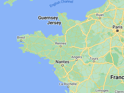 Map showing location of Cesson-Sévigné (48.1212, -1.603)