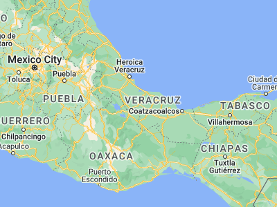 Map showing location of Chacaltianguis (18.33333, -95.83333)