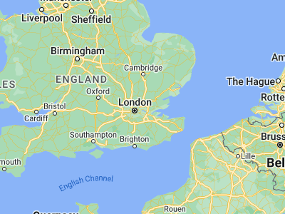 Map showing location of Chadwell Heath (51.57121, 0.13271)