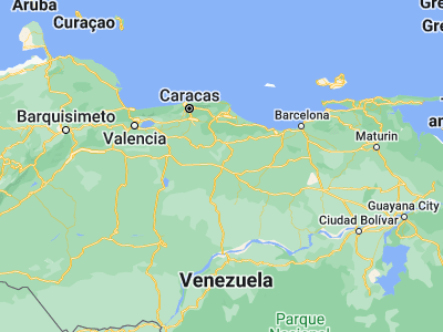 Map showing location of Chaguaramas (9.33855, -66.25255)