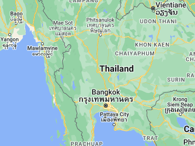 Map showing location of Chai Nat (15.18636, 100.12353)