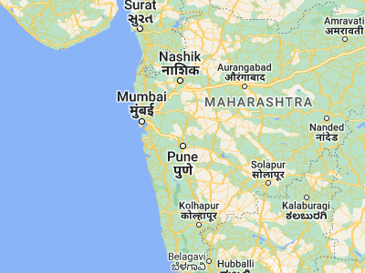 Map showing location of Chākan (18.75, 73.85)