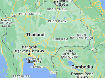 Map showing location of Chakkarat (15.01353, 102.41289)