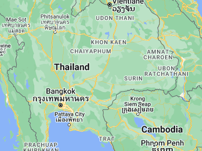 Map showing location of Chaloem Phra Kiat (15.00508, 102.27033)