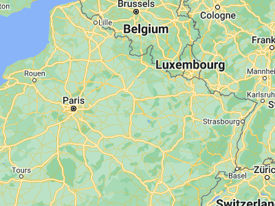 Map showing location of Châlons-en-Champagne (48.95393, 4.36724)