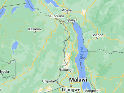 Map showing location of Chama (-11.21304, 33.1521)