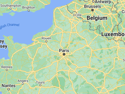 Map showing location of Chambly (49.16667, 2.25)