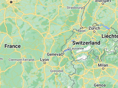 Map showing location of Champagnole (46.74452, 5.91354)
