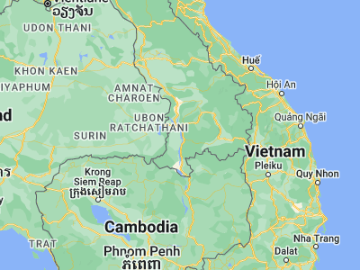 Map showing location of Champasak (14.88333, 105.86667)