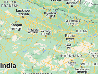 Map showing location of Chandauli (25.25716, 83.26787)