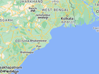 Map showing location of Chāndbāli (20.78333, 86.76667)