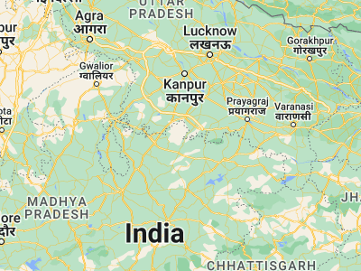 Map showing location of Chandla (25.07199, 80.19341)