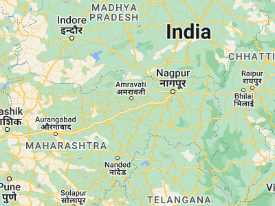 Map showing location of Chāndur (20.81667, 77.96667)