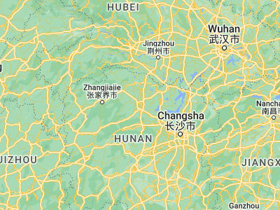 Map showing location of Changde (29.04638, 111.6783)
