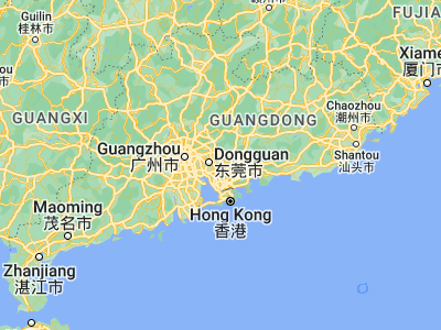 Map showing location of Changping (22.97692, 113.99024)