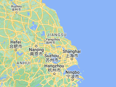Map showing location of Changqing (32.25775, 120.45382)