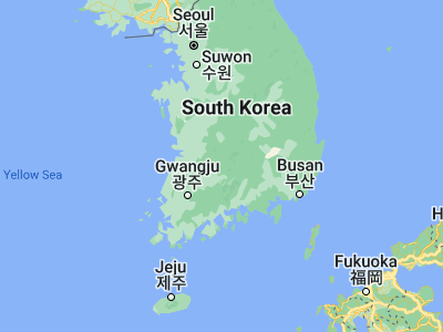 Map showing location of Changsu (35.64842, 127.51523)