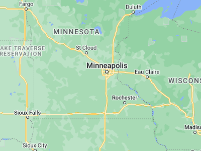 Map showing location of Chanhassen (44.86219, -93.53079)