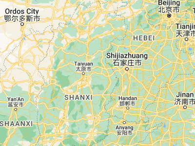 Map showing location of Chaoyang (37.90801, 113.15044)