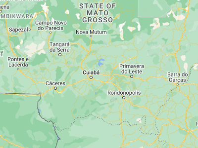 Map showing location of Chapada dos Guimarães (-15.46056, -55.74972)