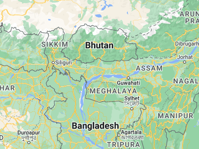 Map showing location of Chāpar (26.27266, 90.44556)