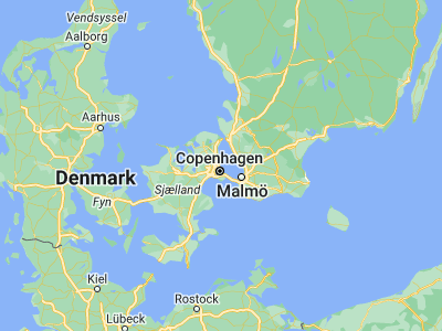 Map showing location of Charlottenlund (55.75367, 12.59181)