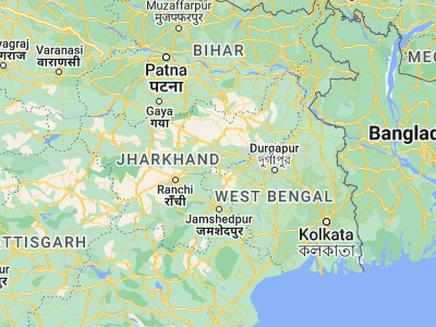 Map showing location of Chās (23.63333, 86.16667)