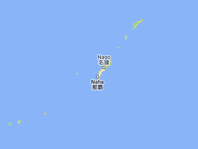 Map showing location of Chatan (26.30944, 127.77028)