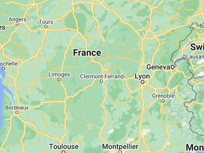 Map showing location of Châtel-Guyon (45.91667, 3.06667)