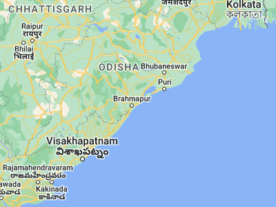 Map showing location of Chatrapur (19.35, 84.98333)