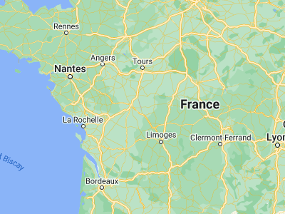 Map showing location of Chauvigny (46.56747, 0.64928)